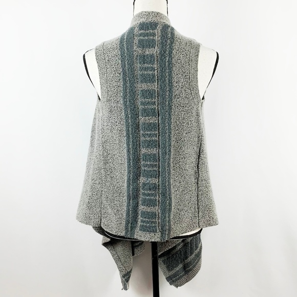 Bob Timberlake Gray Ruana Waterfall Sweater Vest - Picture 5 of 7